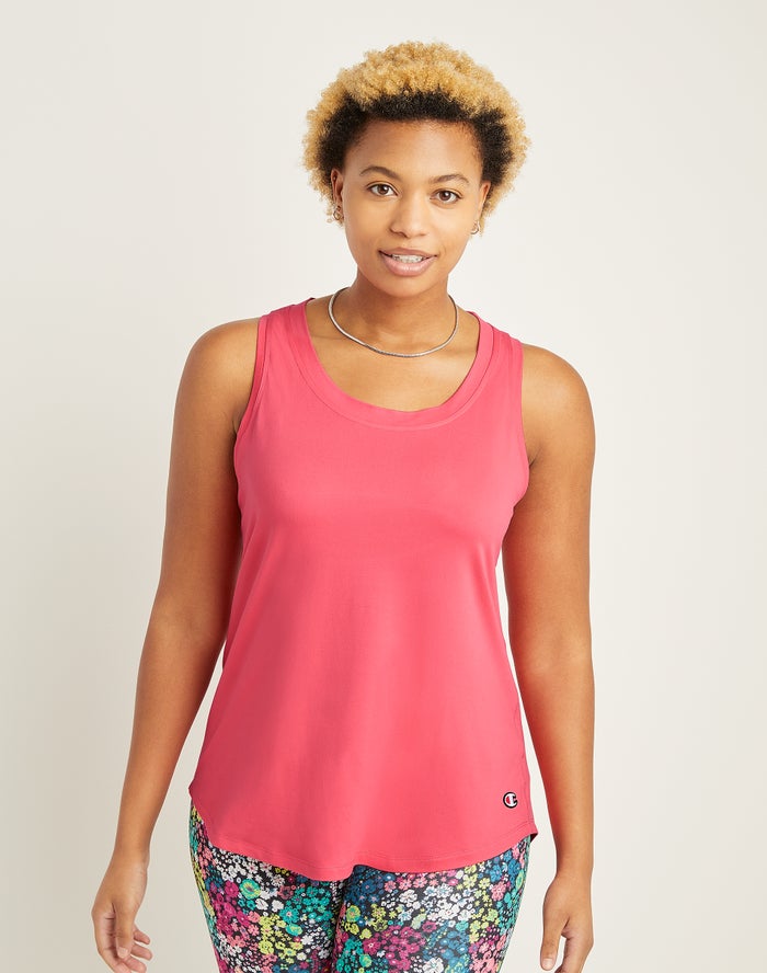 Camiseta Sin Manga Champion Mujer - Soft Touch Cutout ( Coral ) 0493812-MB